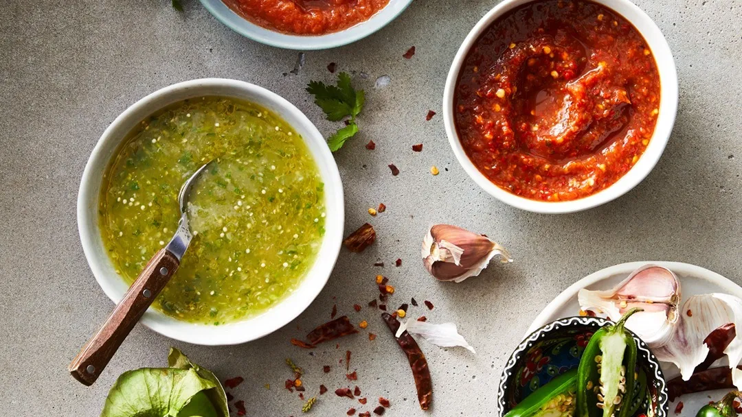 Salsa, Quesada Burritos & Tacos