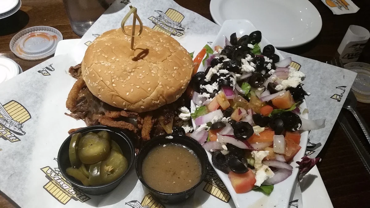 Philly Steak Sandwich with Greek Salad