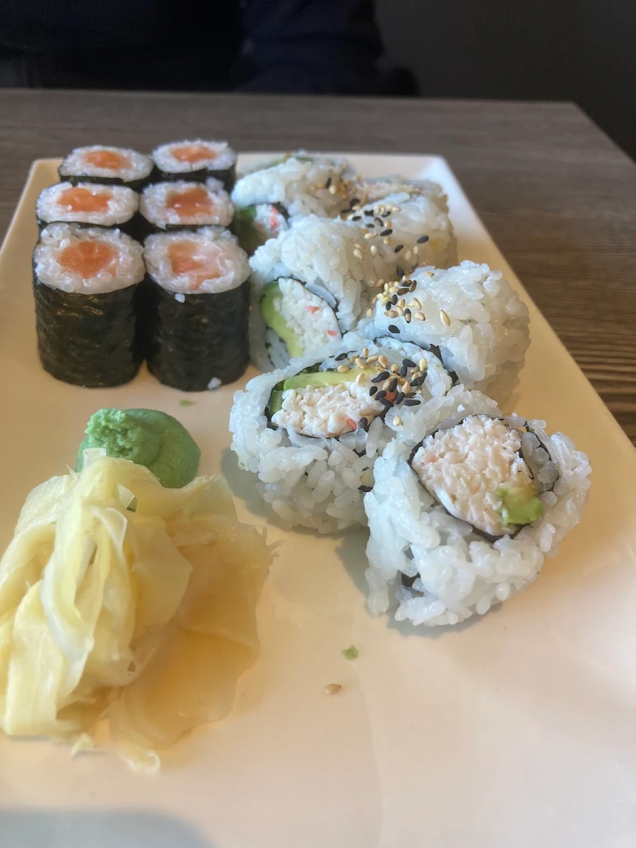 Salmon Roll and California Roll
