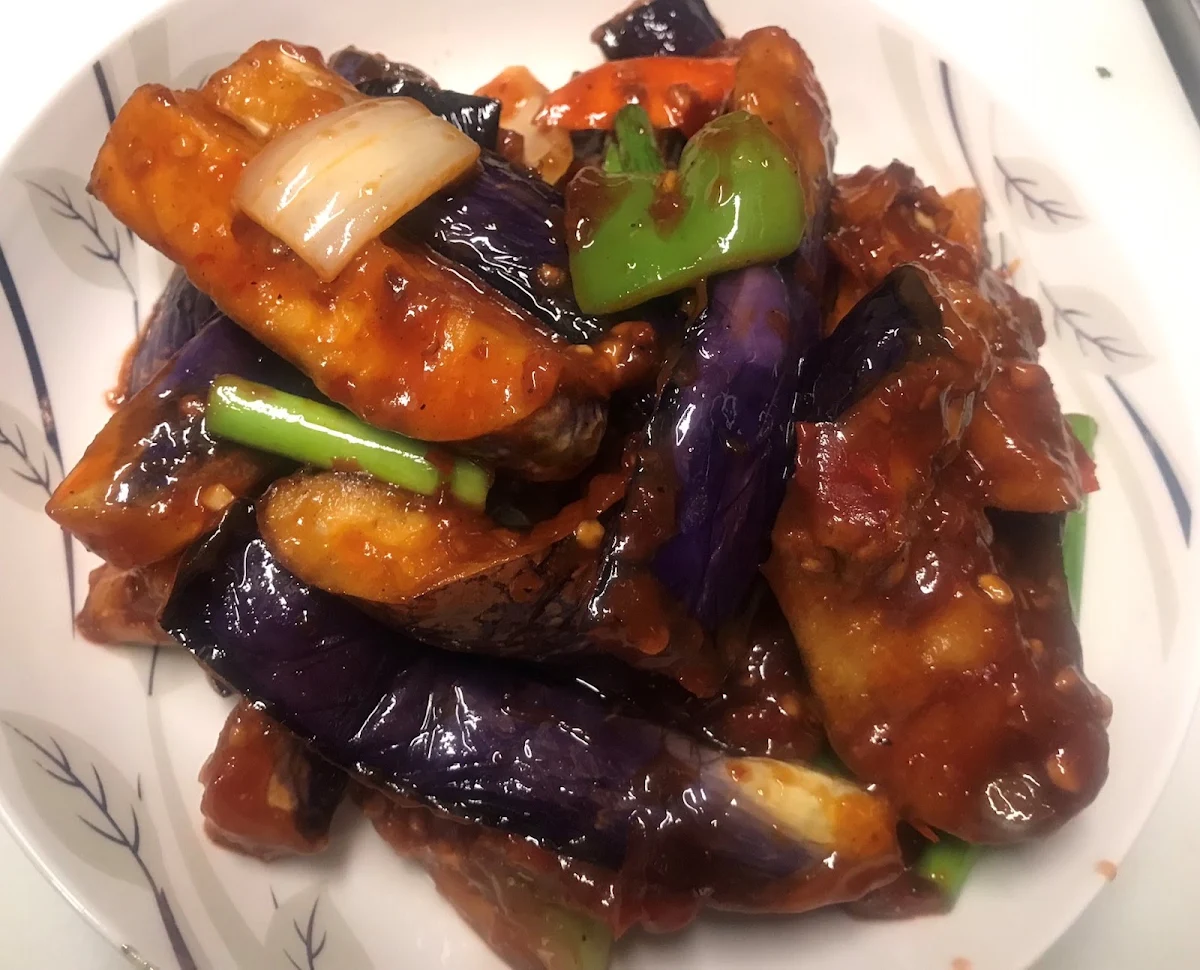 Eggplant with Hot Garlic Sauce