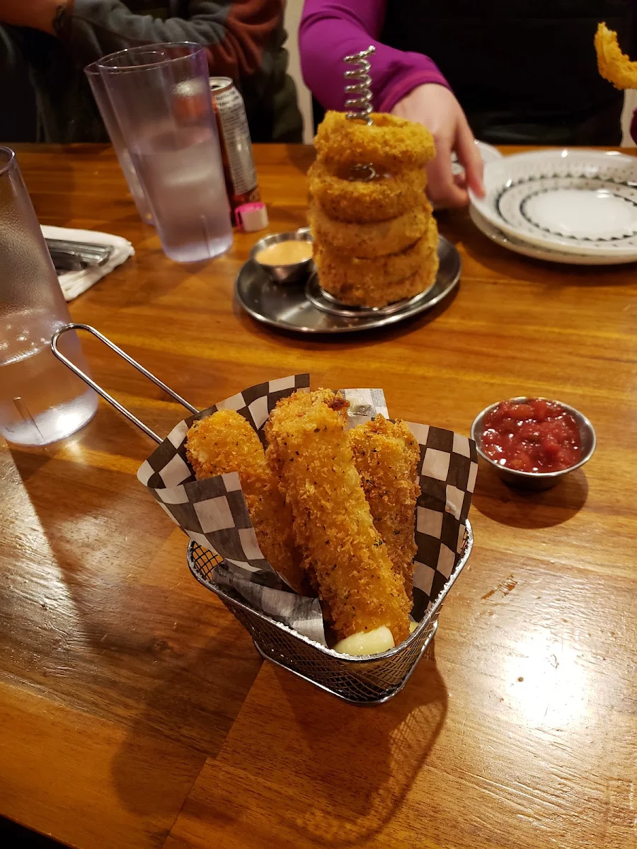 Mozza Stix and Onion Rings