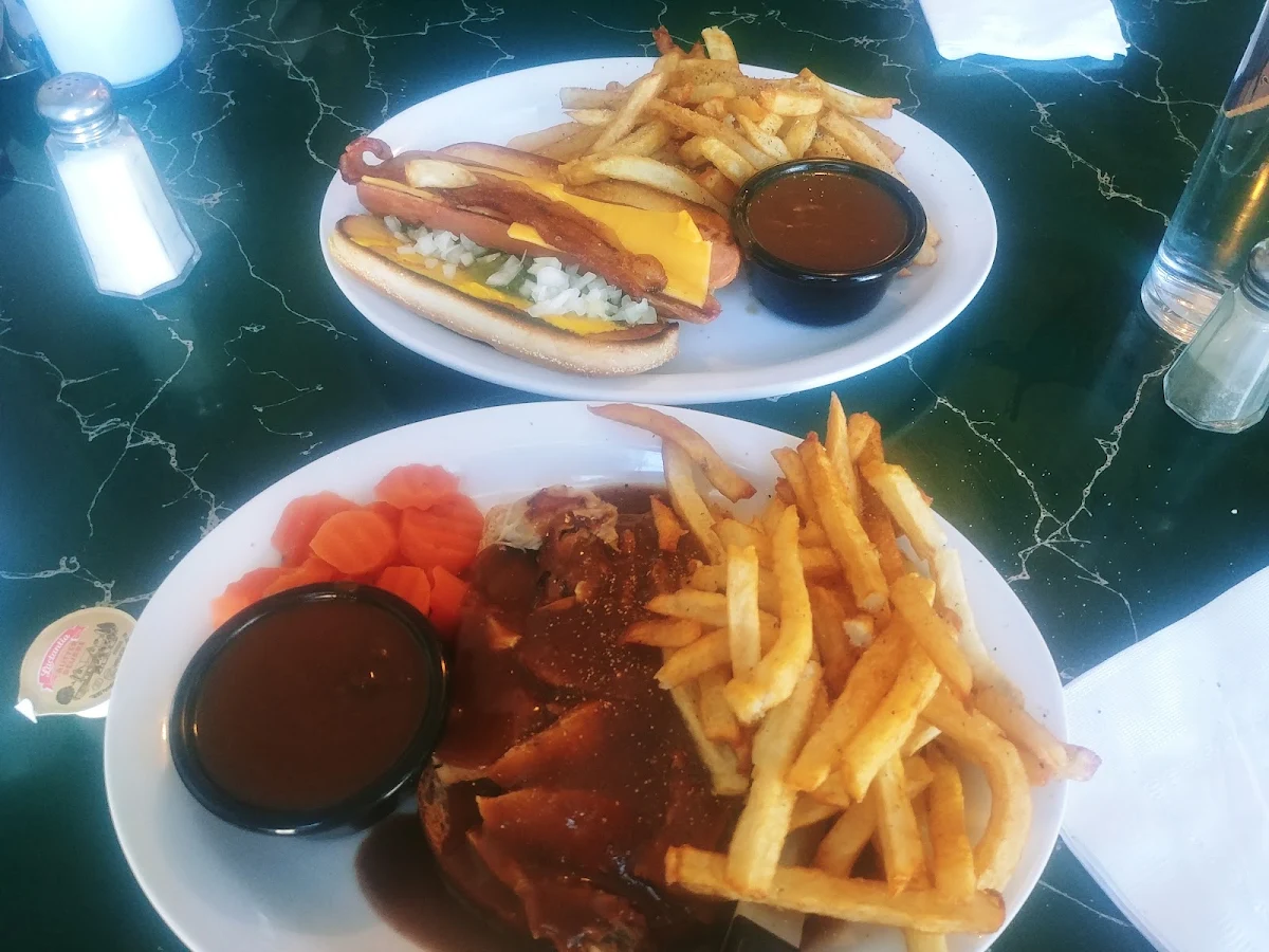 Hot Pork Sandwich and Whistle Dog