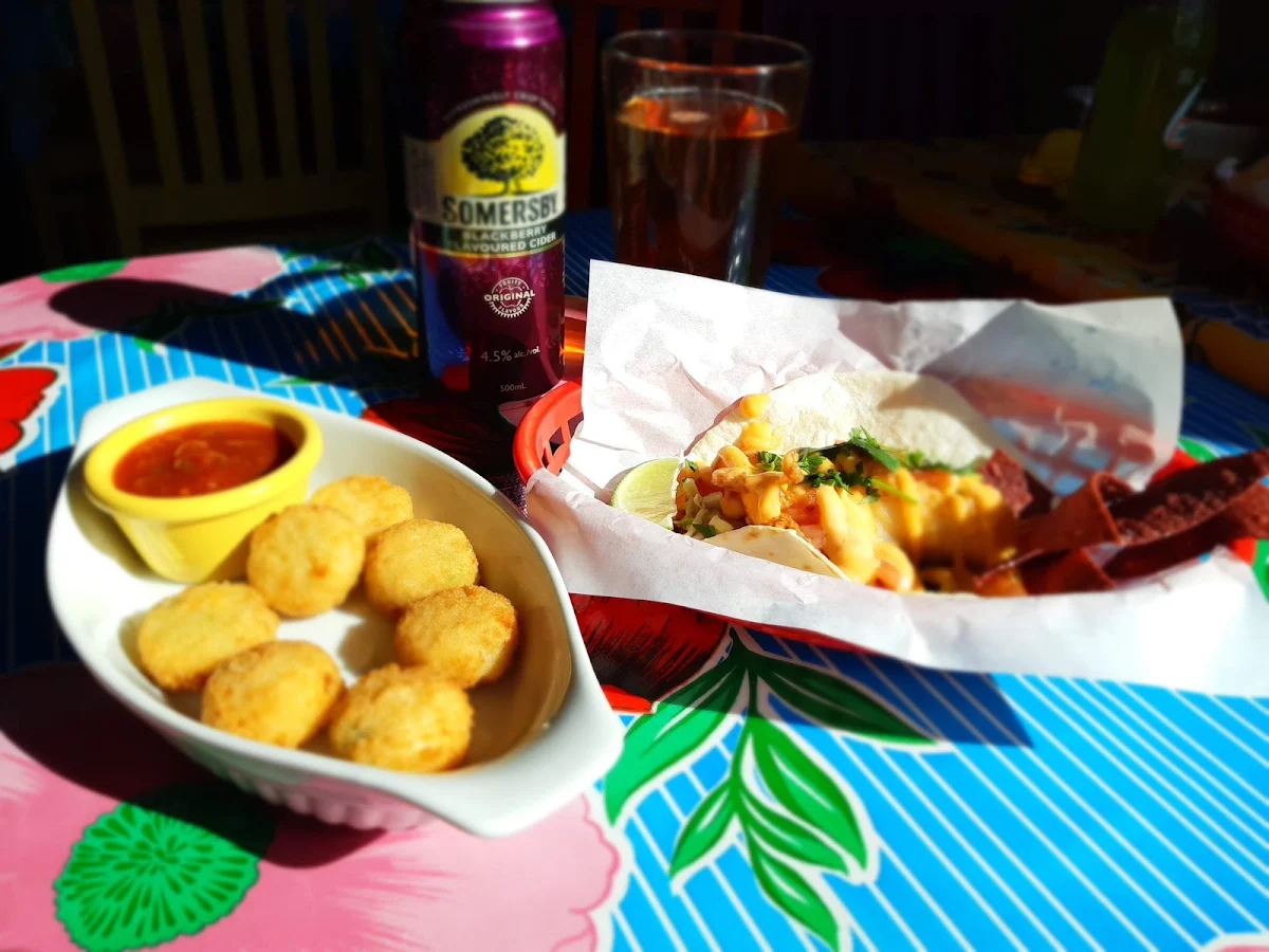 Fish Taco and Mexi Spuds