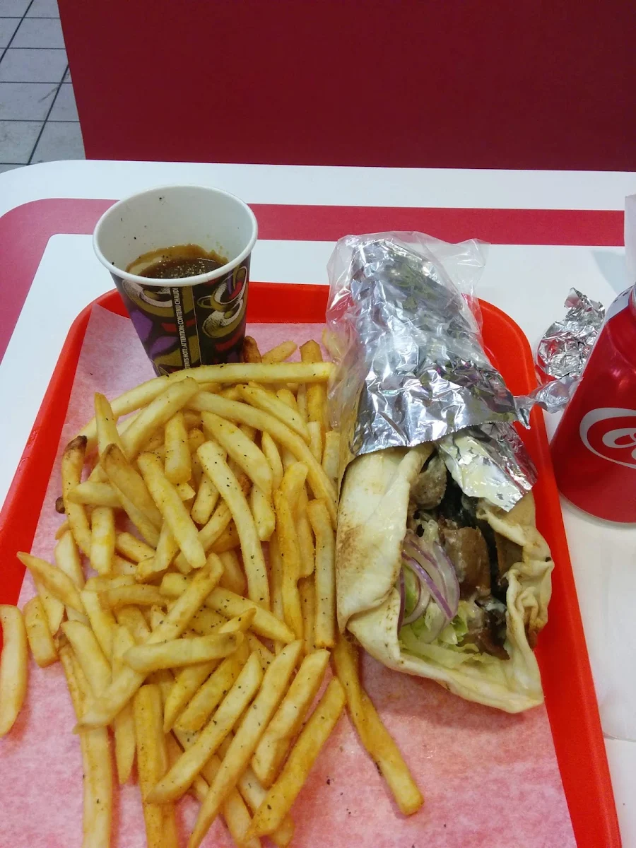 Jumbo Donair with Seasoned Fries