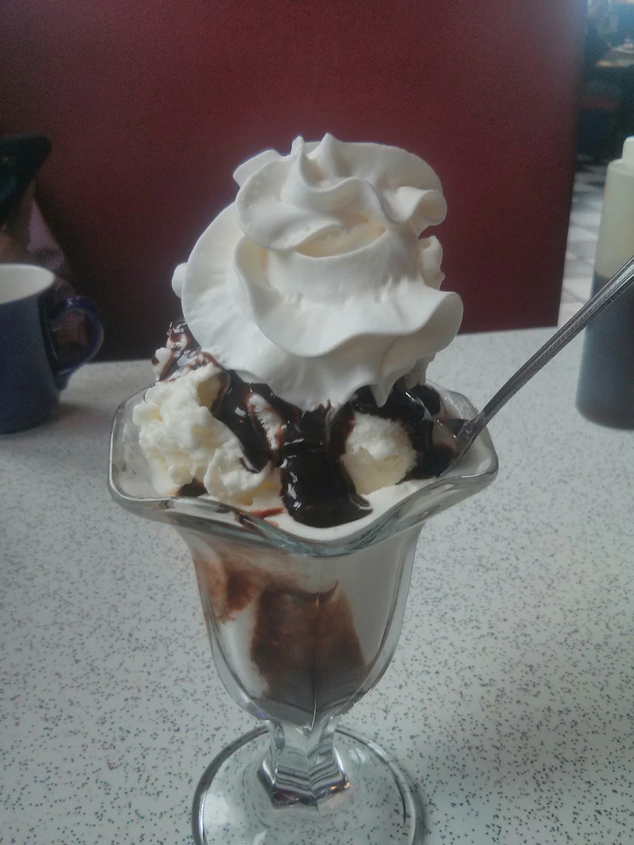 Chocolate Sundae with Whipped Cream
