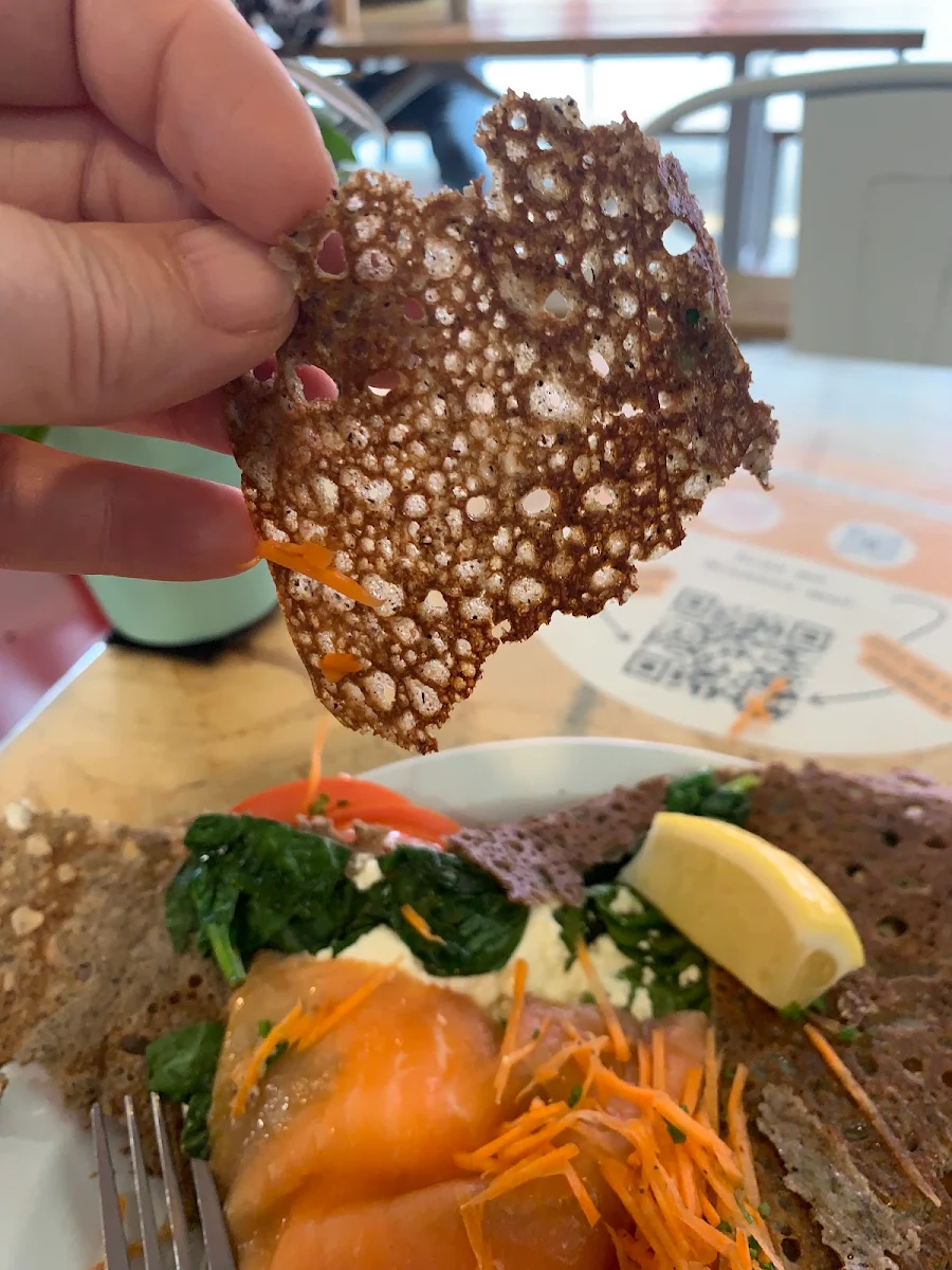 Saumon Fume Épinards Chèvre Frais Et Citron