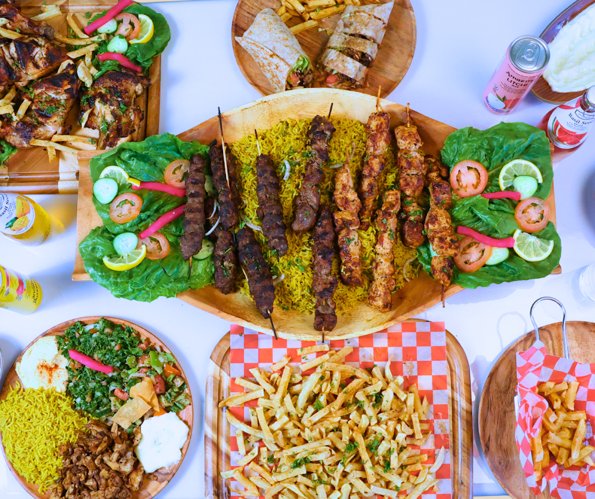 Mix Grill Kebab 12 Skewers 2 Lamb 5 Chicken 5 Ground Beef Kebab