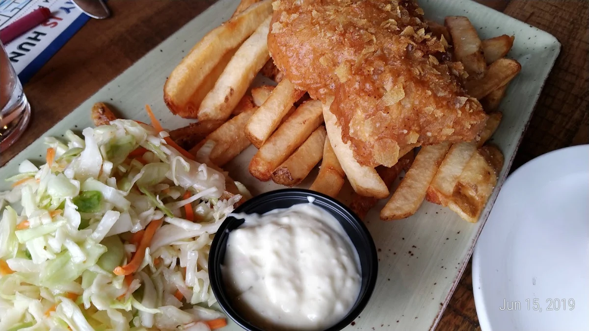 Messy Fish Sandwich