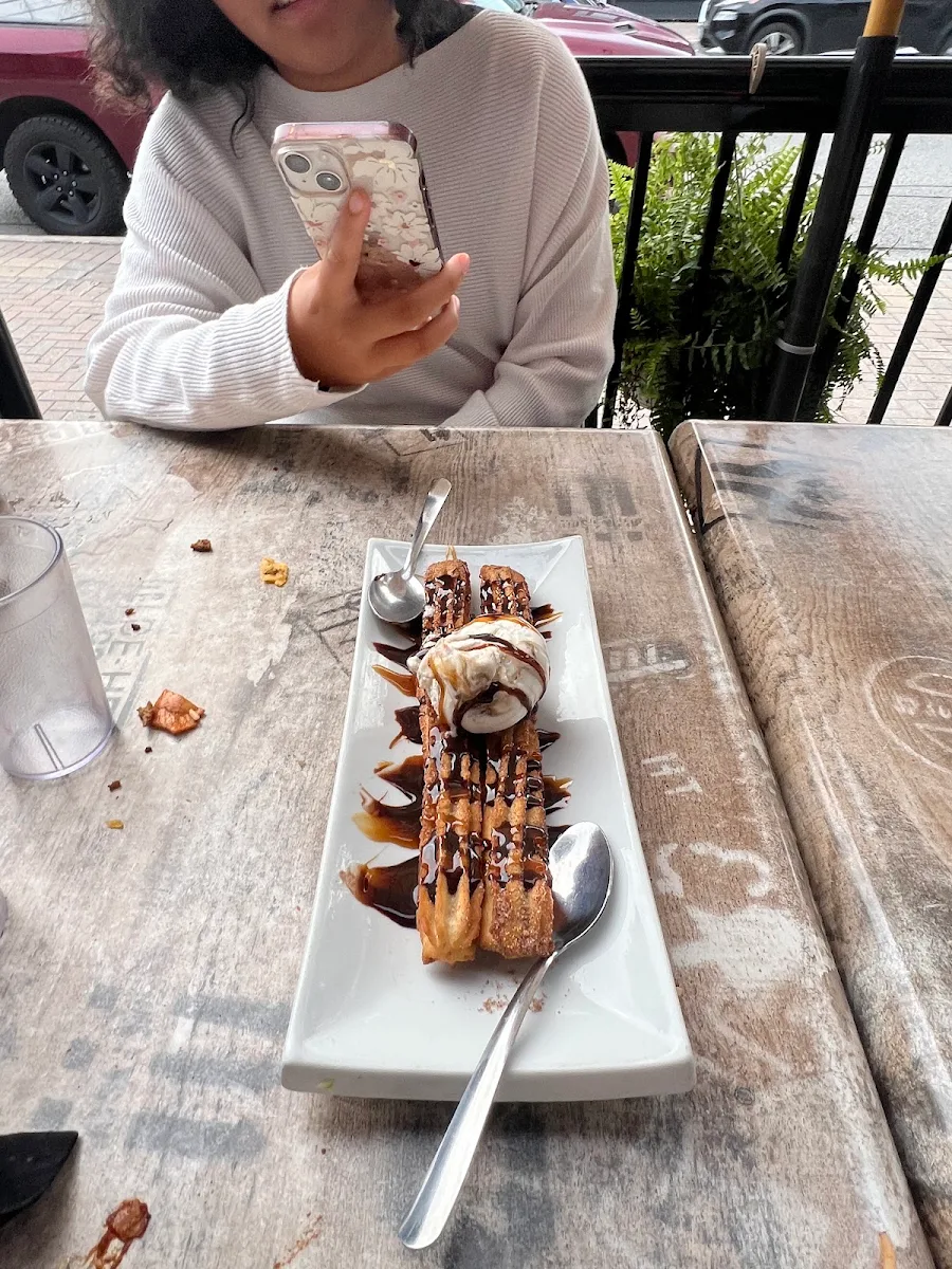 Churros with Ice Cream