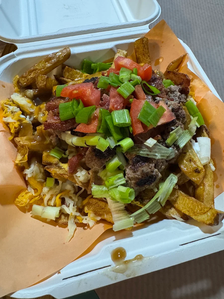 Loaded Fries with Smashed Burgers