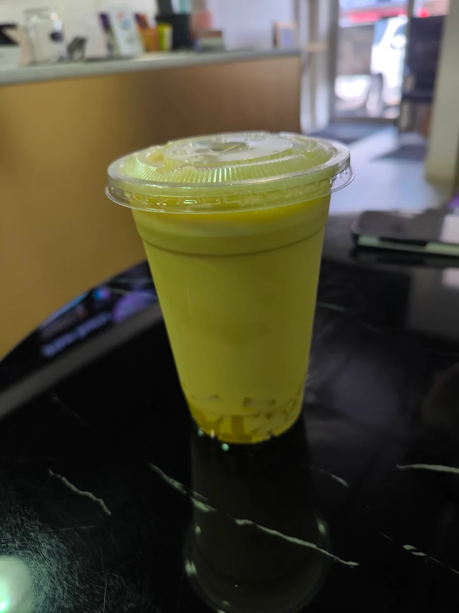 Mango Green Tea with Pearls