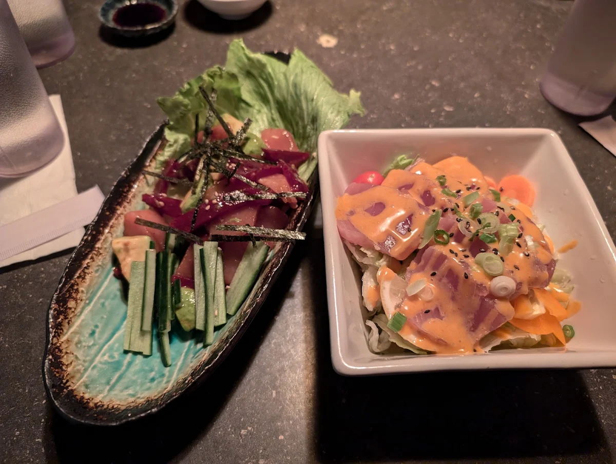 Tuna Poke and Spicy Tuna Salad