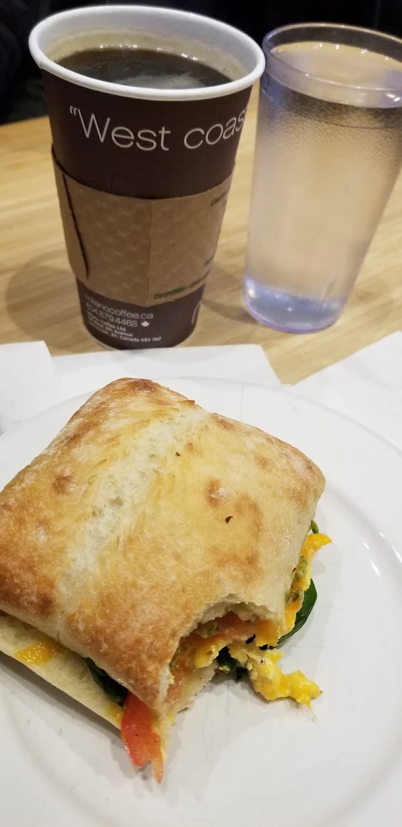 Vegetarian Breakfast Sandwich