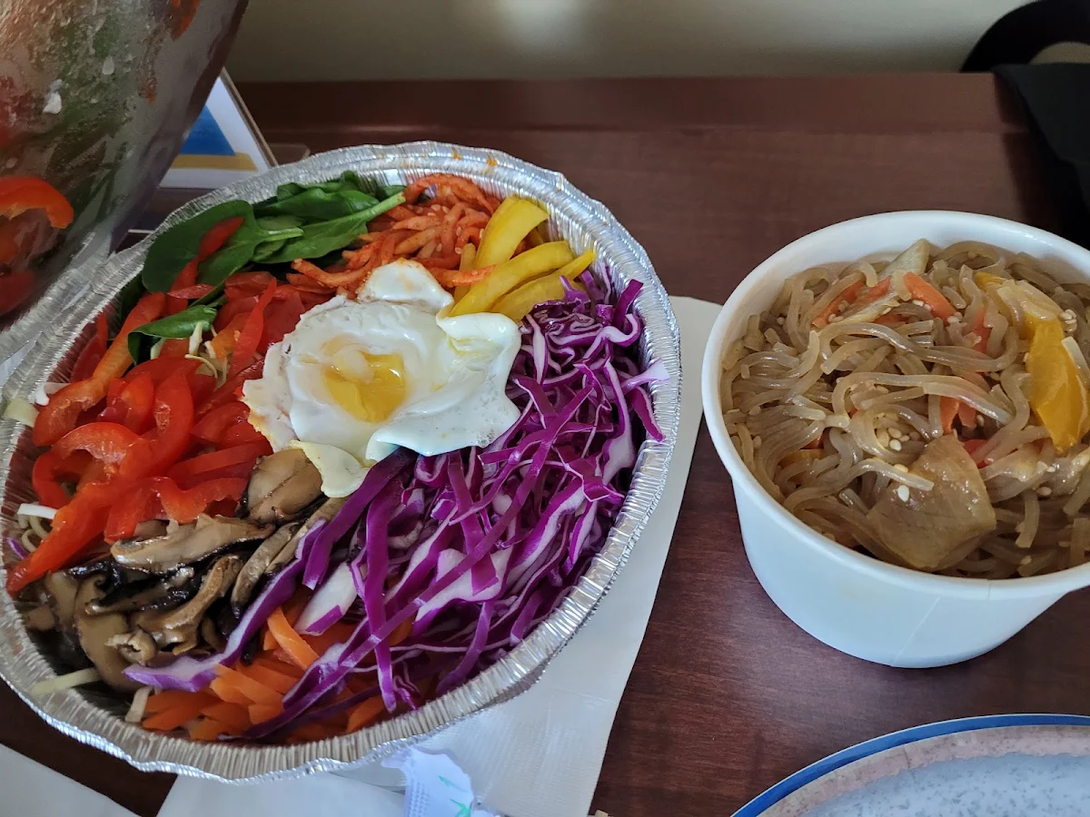 Bibimbap and Japchae