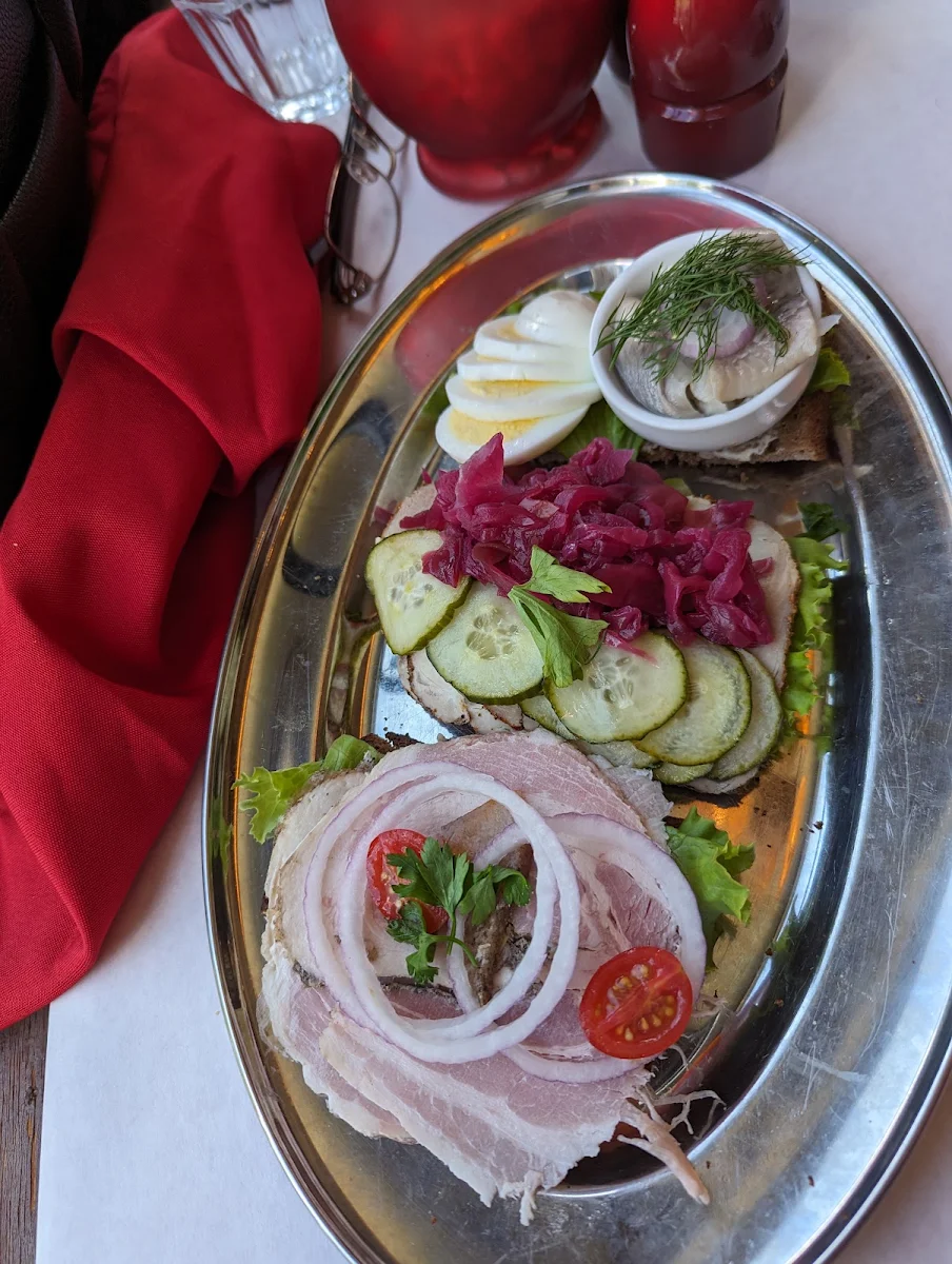 Open Faced Danish Sandwiches