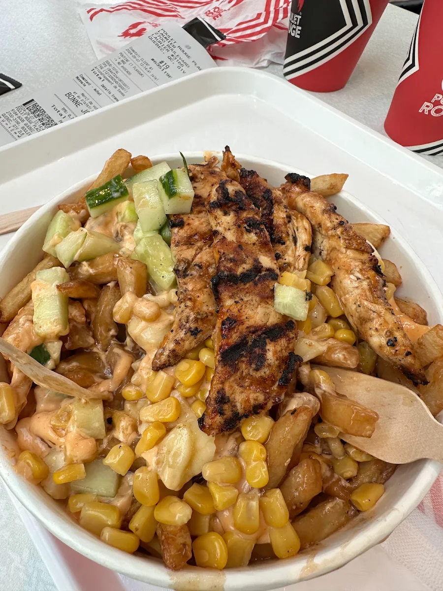 Grilled Chicken Poutine