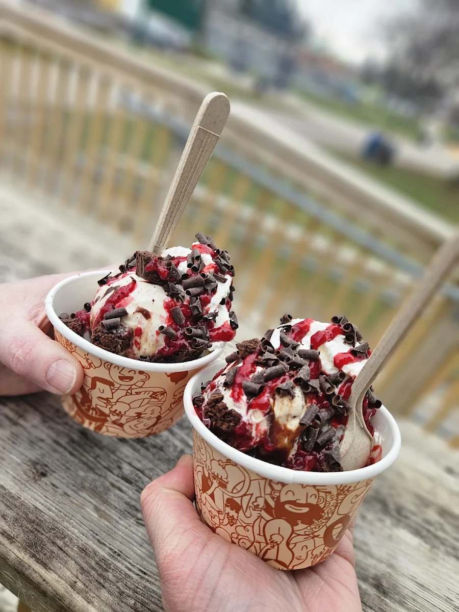 Chocolate Raspberry Sundae