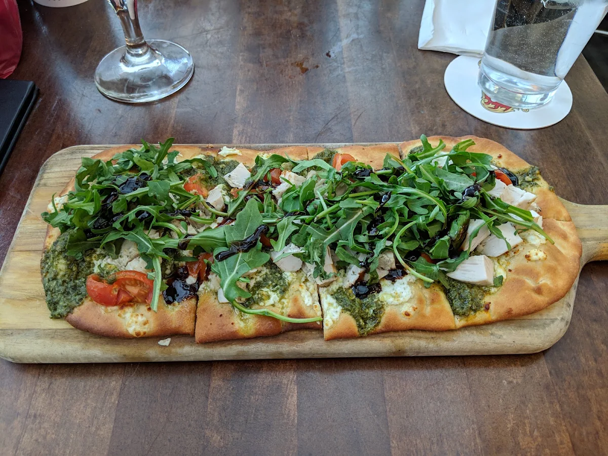 Chicken Pesto Flat Bread