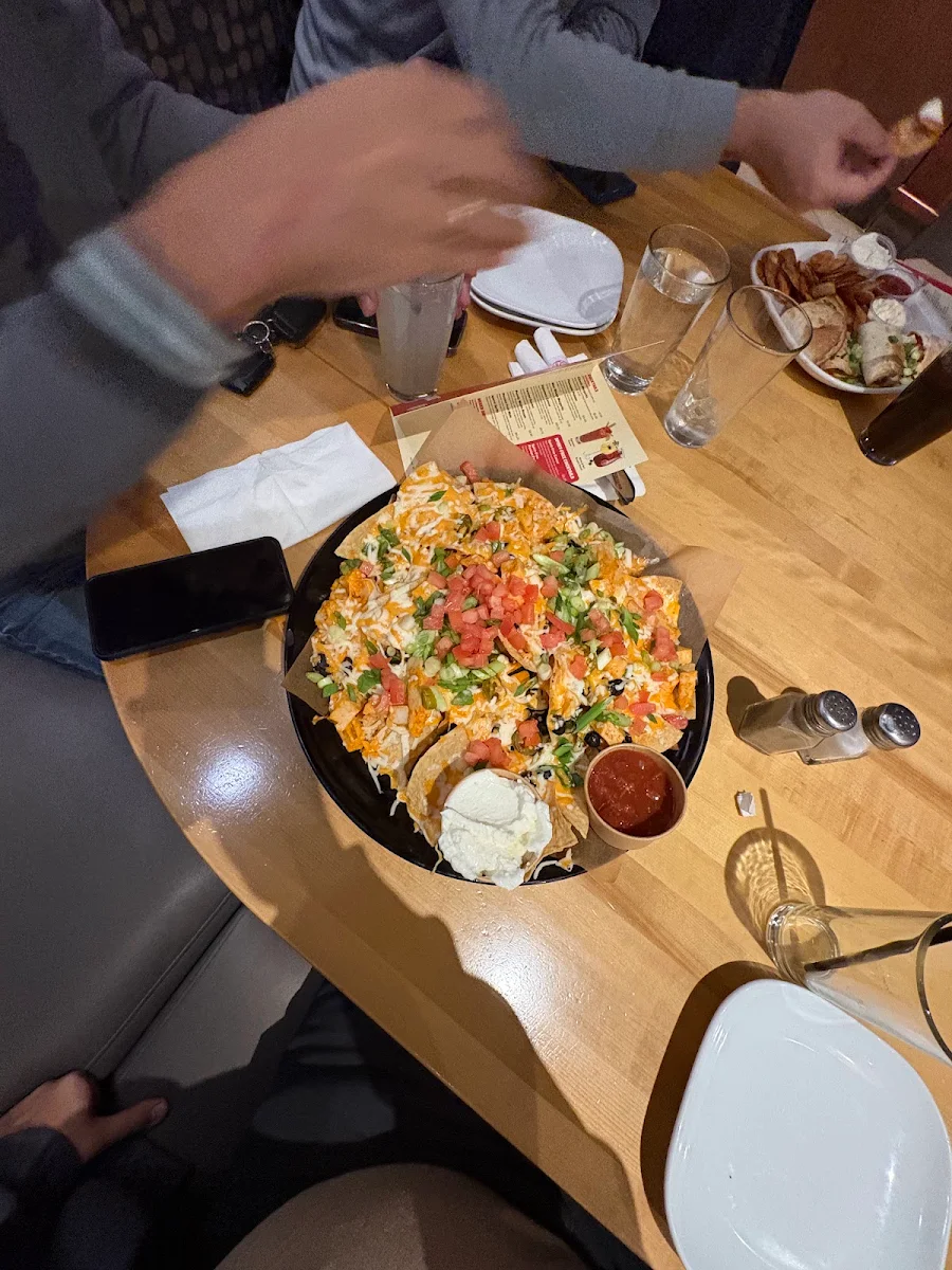 Spicy Chicken Nachos Extra Cheese