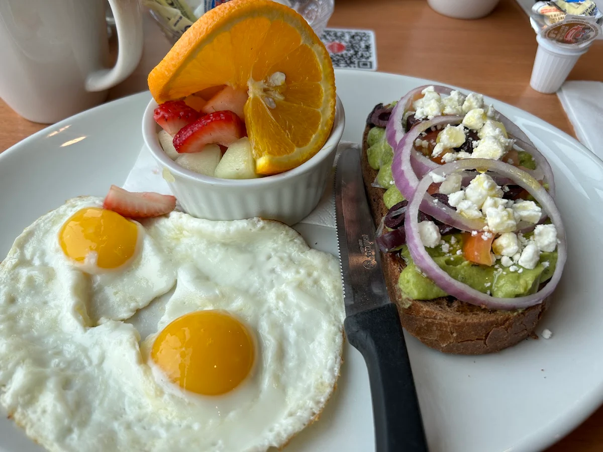 Avocado Toast with Two Eggs