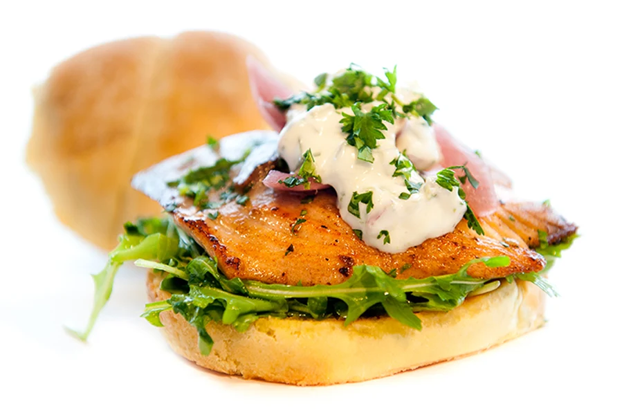 Salmon Filet Burger