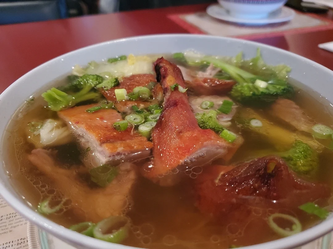 BBQ Duck Noodle Soup