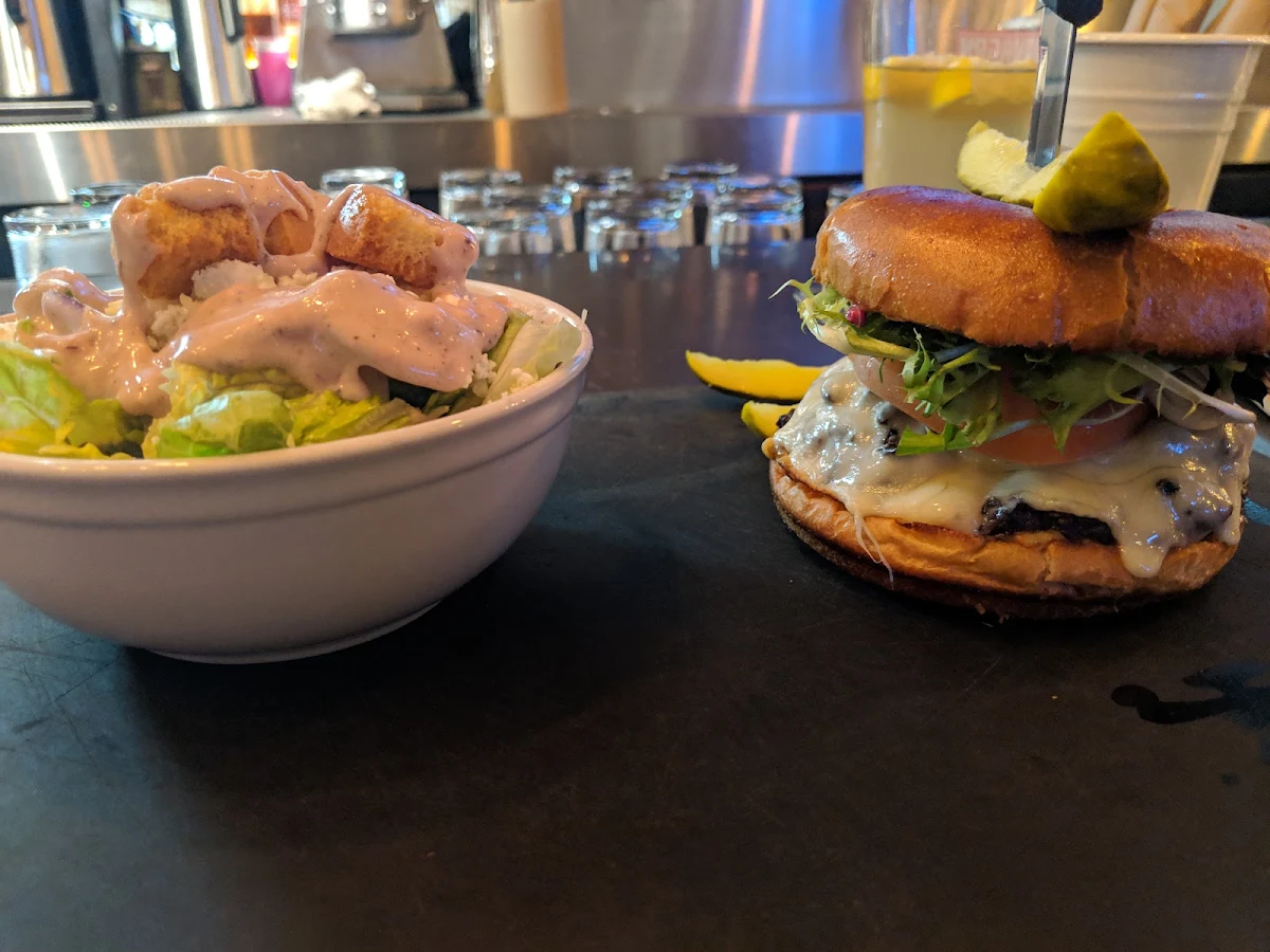 Mushroom Swiss Burger