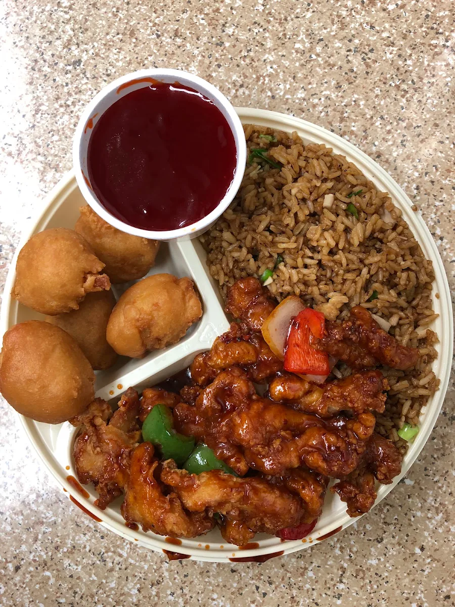 General Tao Chicken or S & S Pork