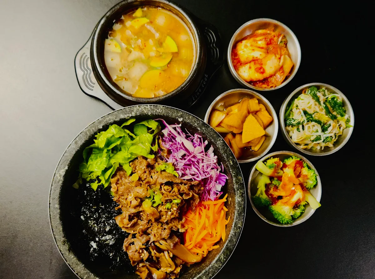 Beef Bulgogi Bibimbab with Bean Paste Stew
