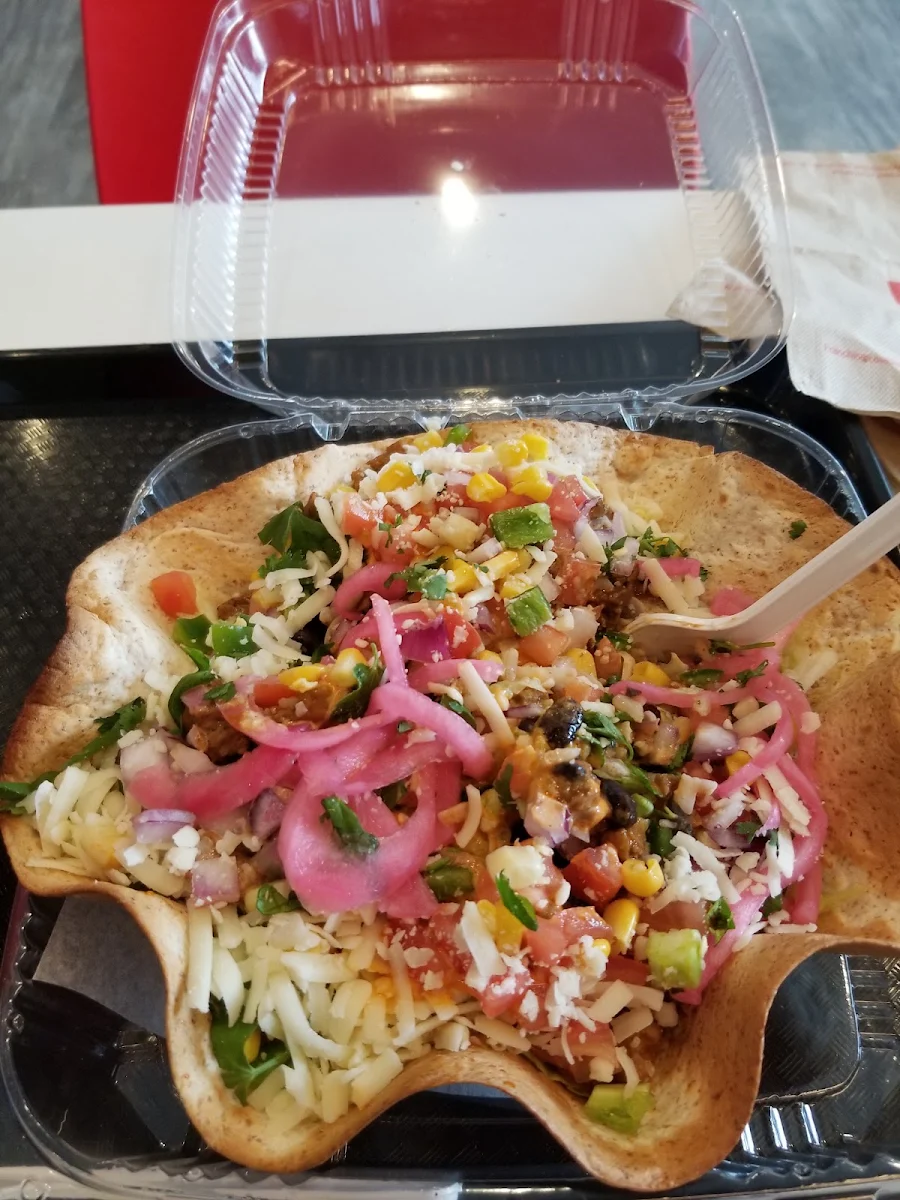 Taco Salad in a Tortilla Bowl