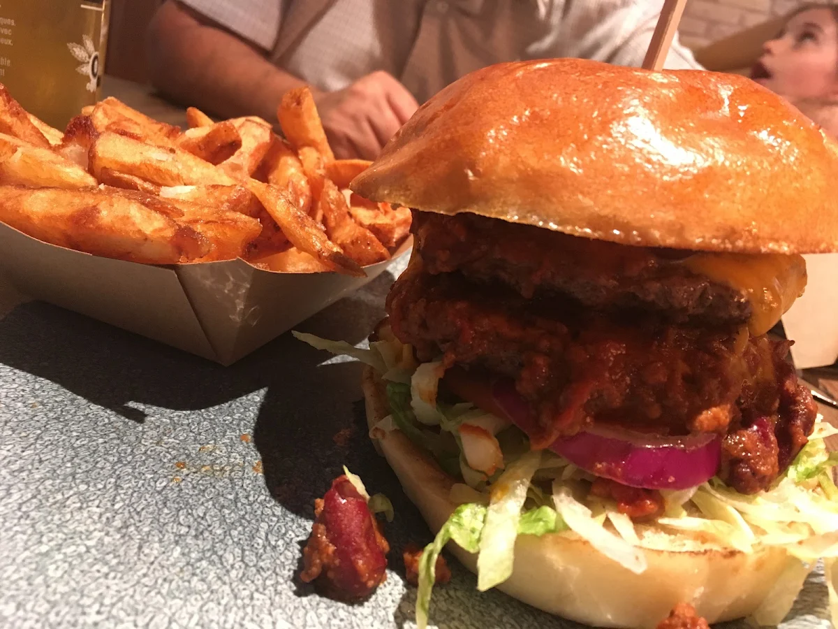 Messy Fish Sandwich