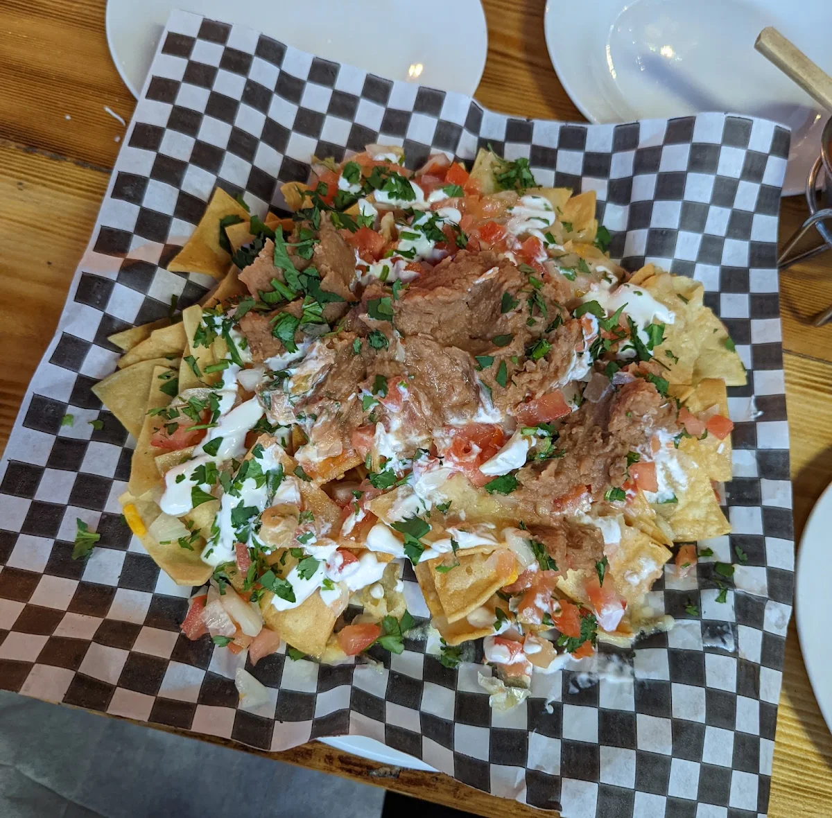 Nachos Refried Beans