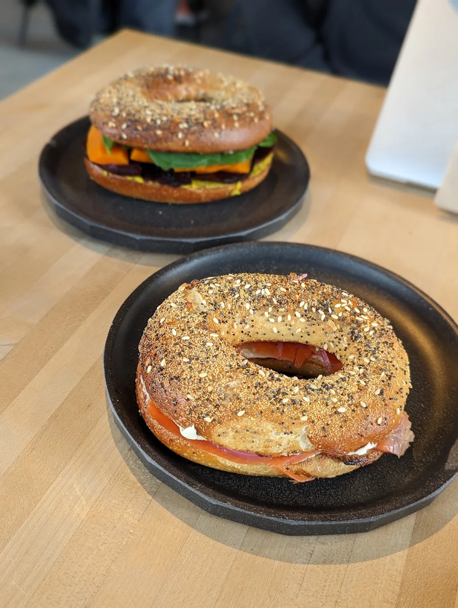Pastrami and Cheese Bagel
