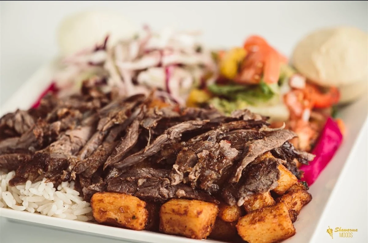 Plat Shawarma Bœuf Beef Shawarma Plate