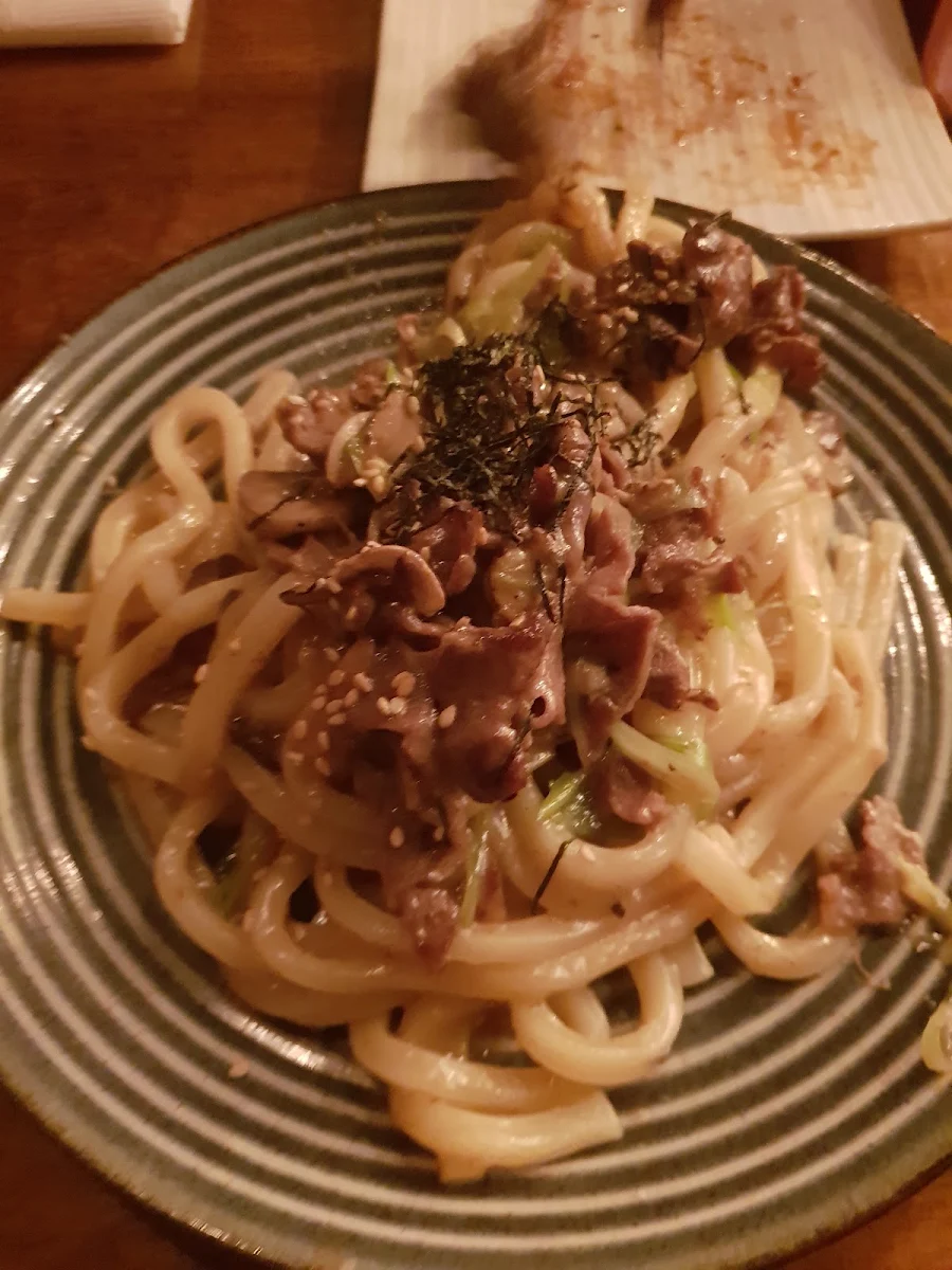 Udon Noodles with Beef