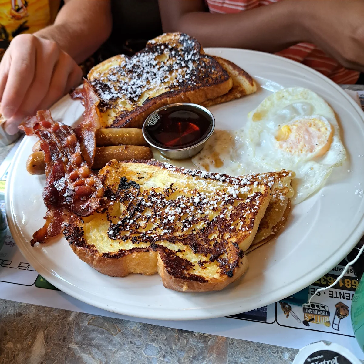 Pain Doré Avec Bacon