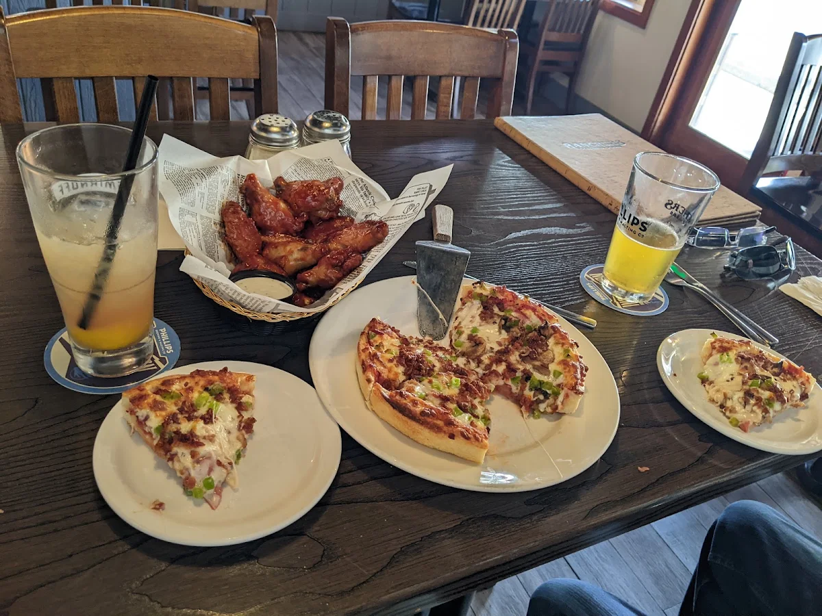 Ranchers Special Pizza and Chicken Wings