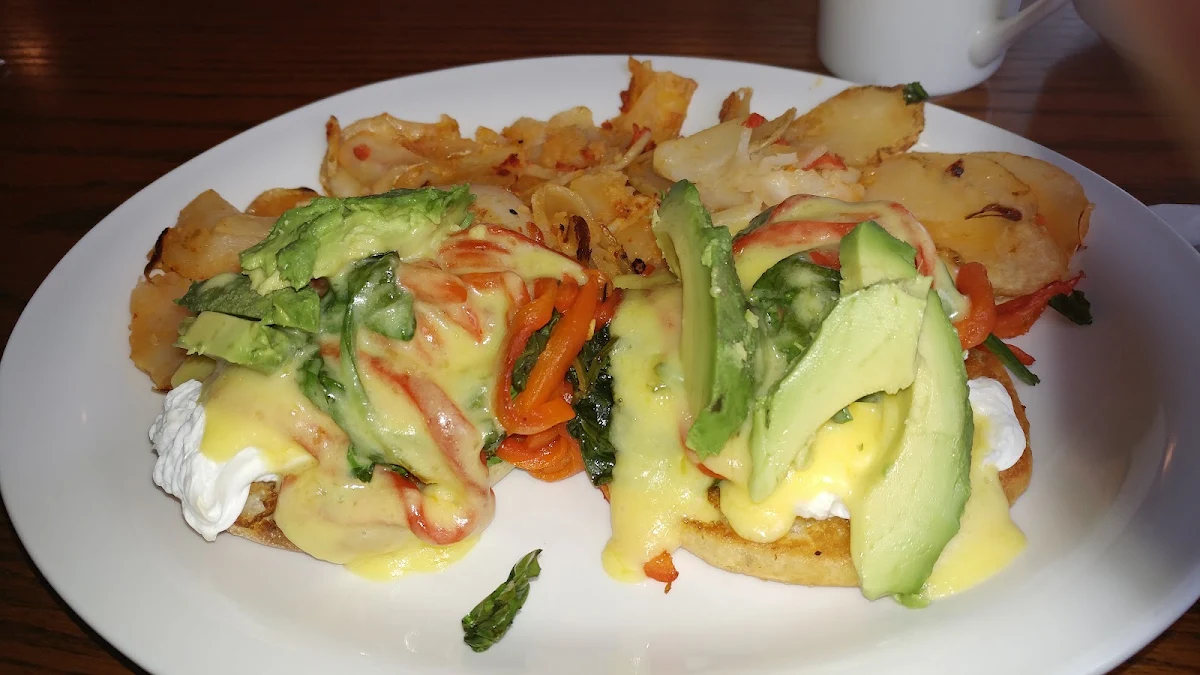 Veggies Eggs Benedict