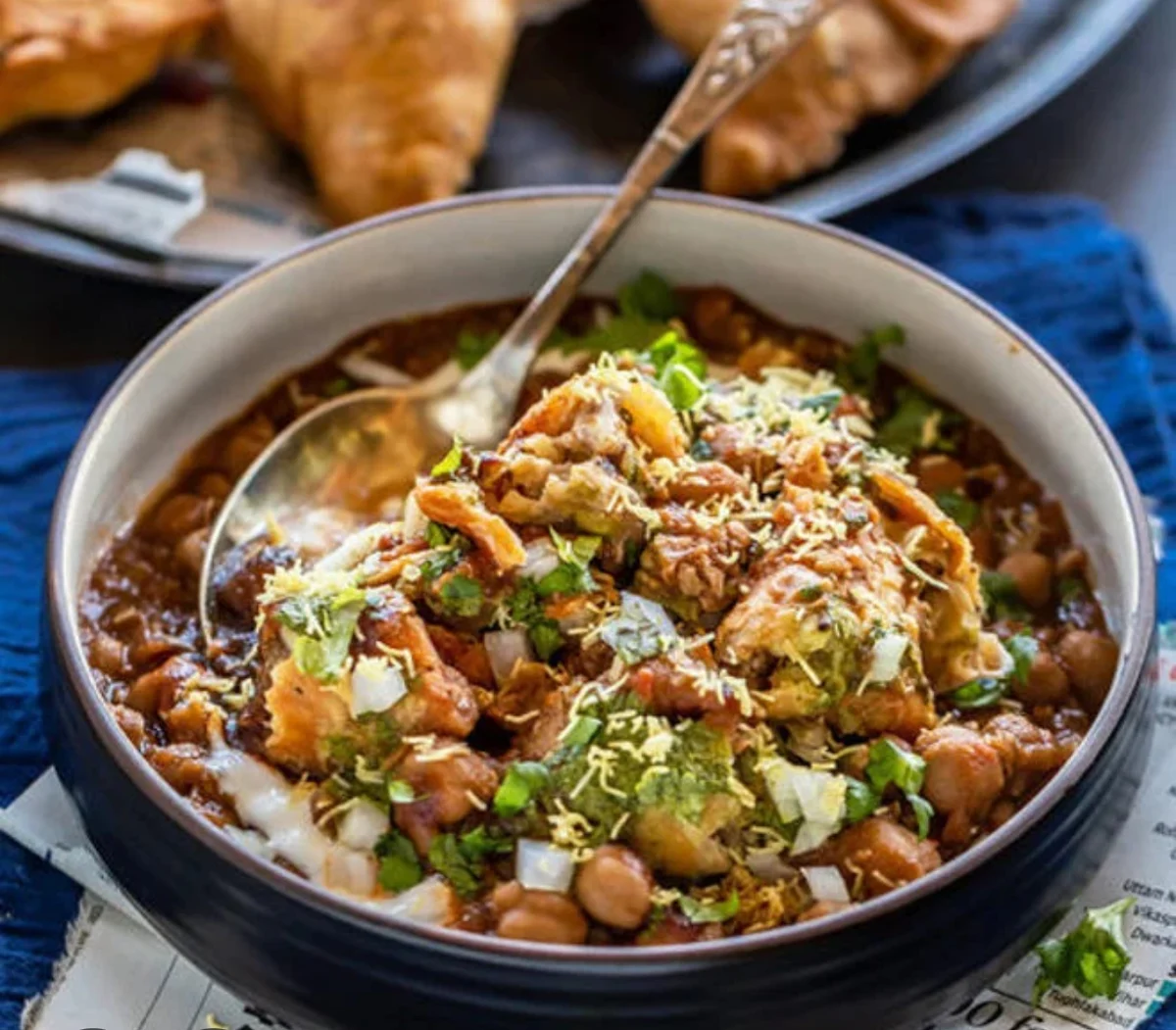 Samosa Chaat Veg