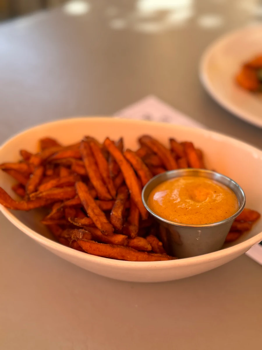 Sweet Potato Fries with Cheese