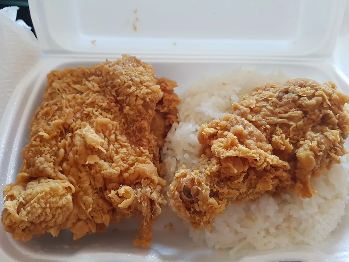 Jumbo Chicken Meal 5pcs Choices of 3 Steamed Rice or French Fries and 3 Small Gravy