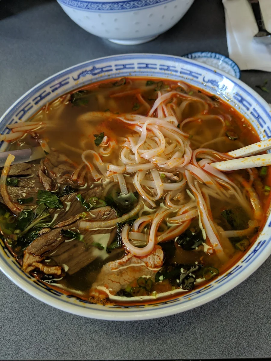 Satay Rare Beef and Brisket Pho
