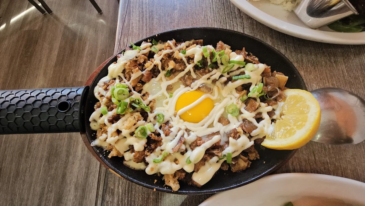 Sizzling Pork Sisig with Egg Toppings