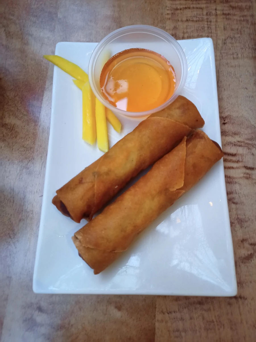 Spring Rolls, Red Papaya Thai and Grill