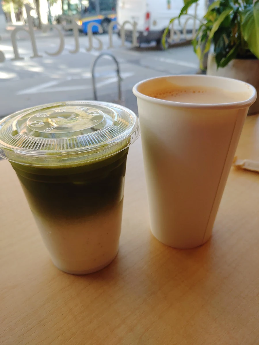Genmaicha Latte Co and Hong Kong Style Milk Tea Hot