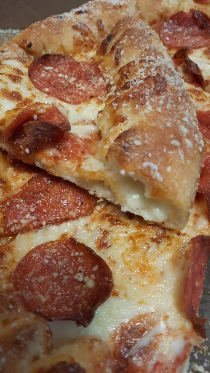 Stuffed Crust Pepperoni Pizza