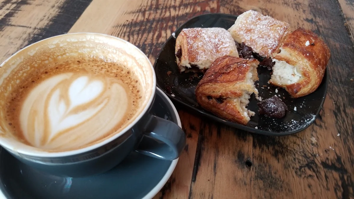 Hot Latte and Homemade Baking