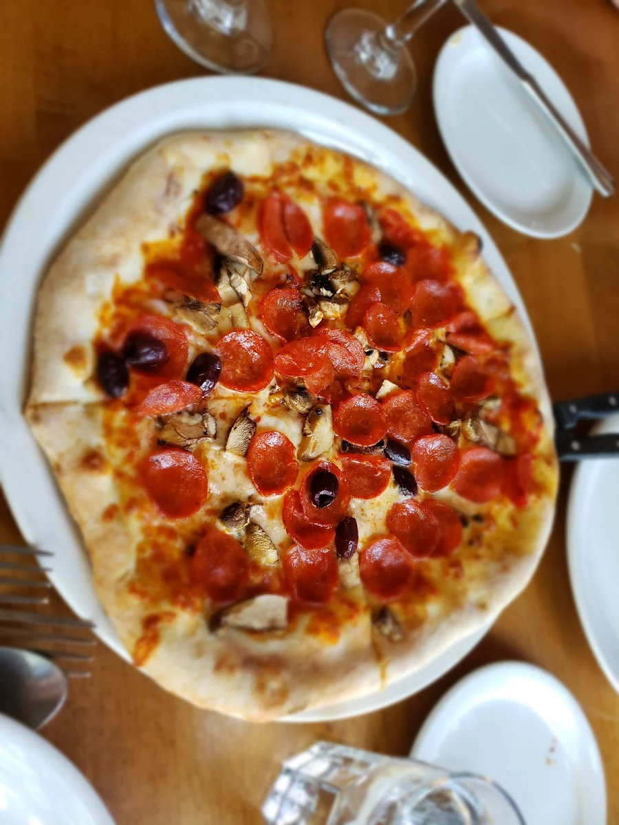 Wood Fired Pizza and Chicken Penne