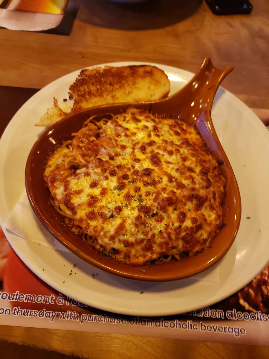 Spaghetti Bolognese with Gratin