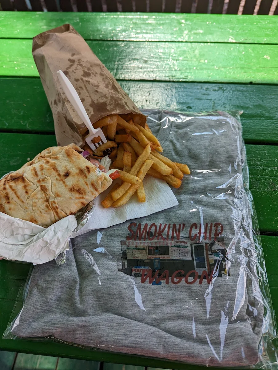 Gyros & Large French Fries with My T-Shirt